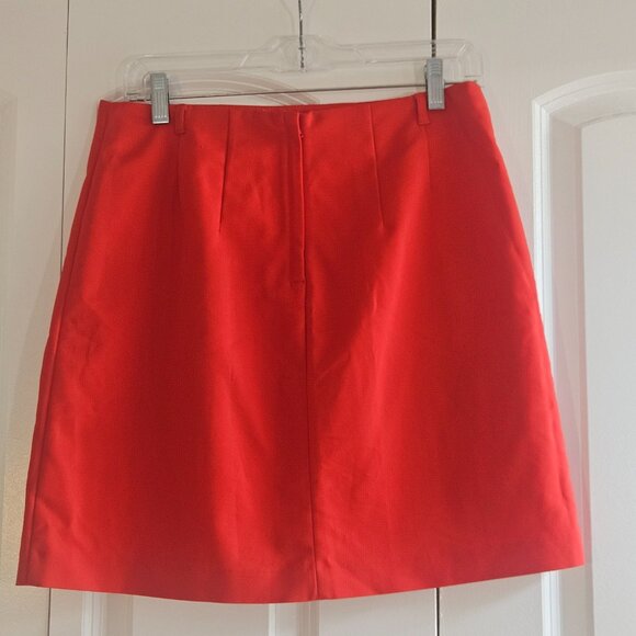 H&M Women's Skirt Size 10 Red Mini Christmas Holiday Party Y2K Bold Statement - Picture 2 of 6